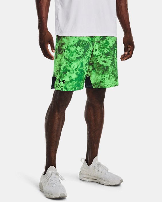 Men's UA Stretch Train Printed Shorts, Green, pdpMainDesktop image number 0